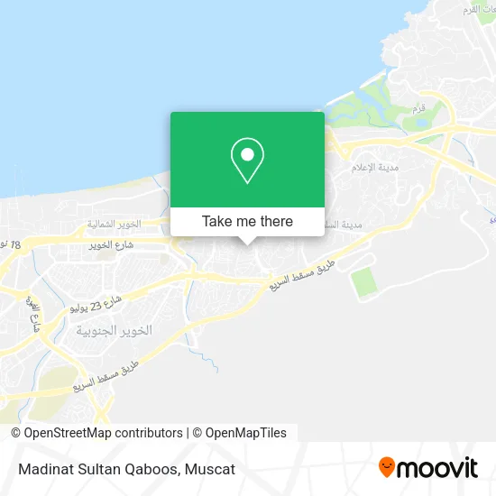 Madinat Sultan Qaboos map