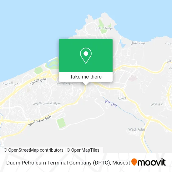 Duqm Petroleum Terminal Company (DPTC) map