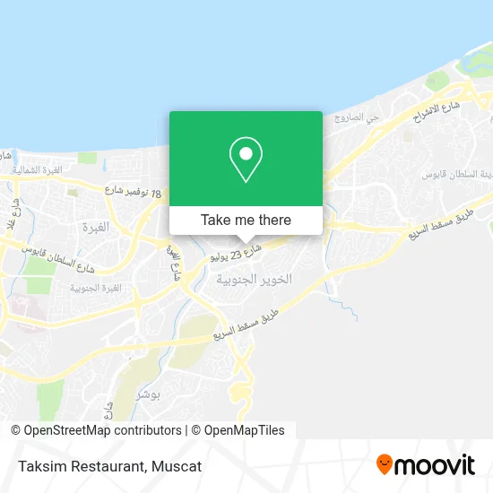 Taksim Restaurant map
