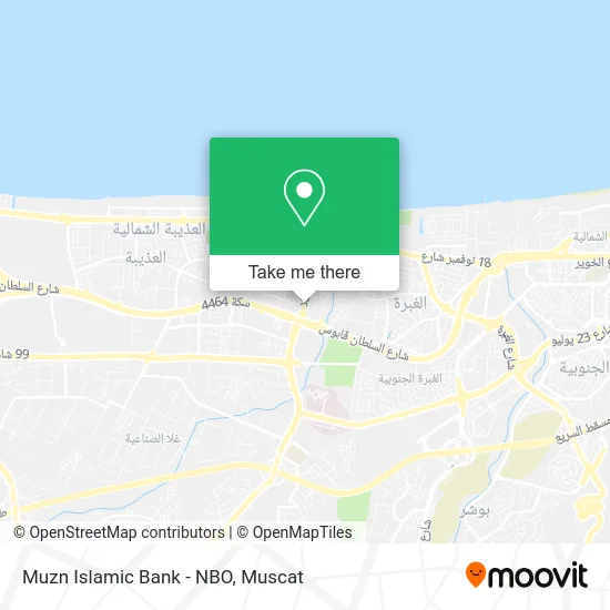 Muzn Islamic Bank - NBO map