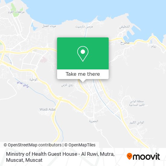 Ministry of Health Guest House - Al Ruwi, Mutra, Muscat map