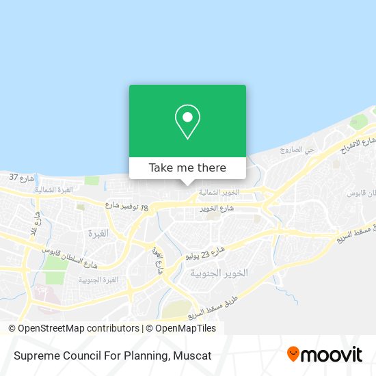 Supreme Council For Planning map