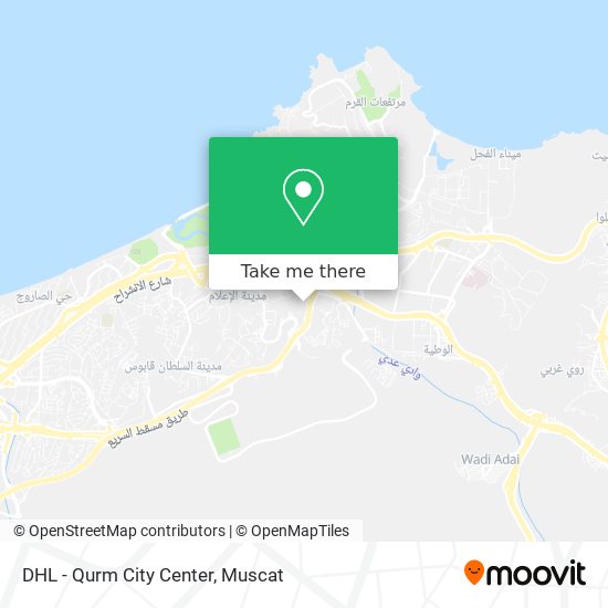 DHL - Qurm City Center map
