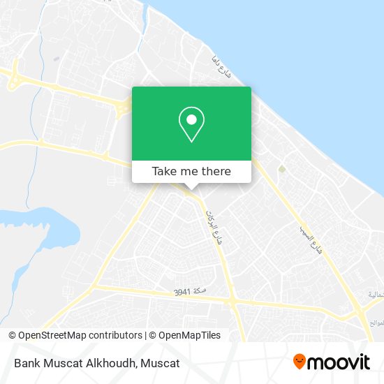 Bank Muscat Alkhoudh map