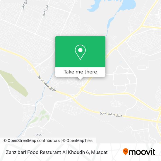 Zanzibari Food Resturant Al Khoudh 6 map