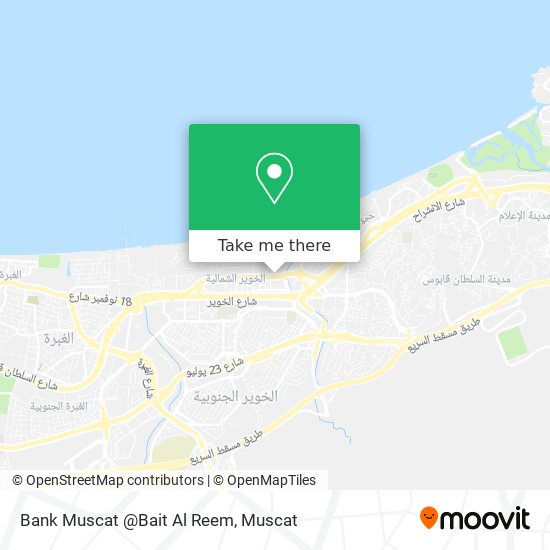 Bank Muscat @Bait Al Reem map