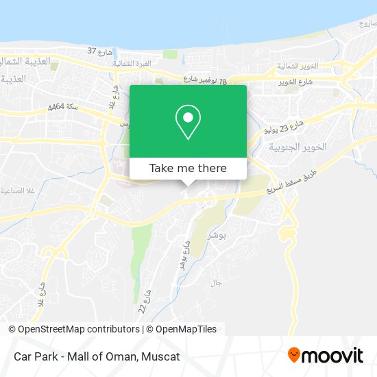 Car Park - Mall of Oman map