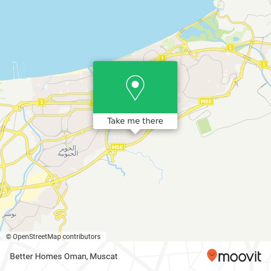 Better Homes Oman map