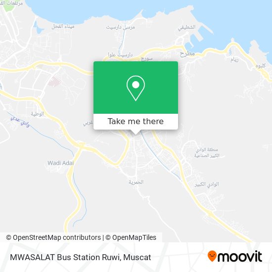 MWASALAT Bus Station Ruwi map