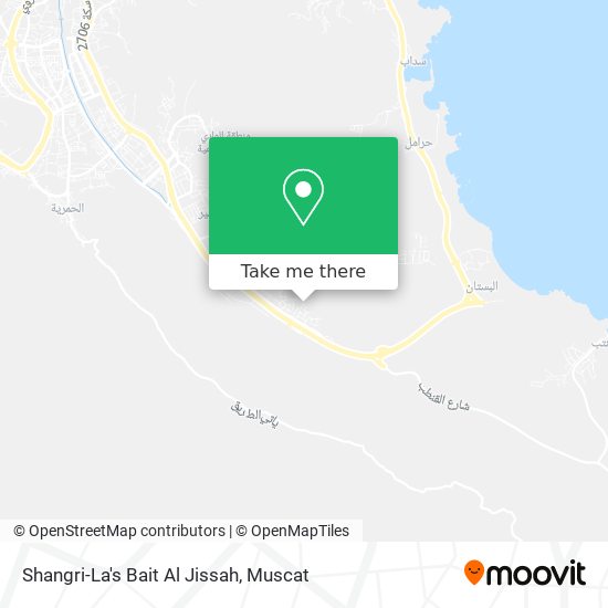 Shangri-La's Bait Al Jissah map