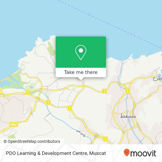 PDO Learning & Development Centre map