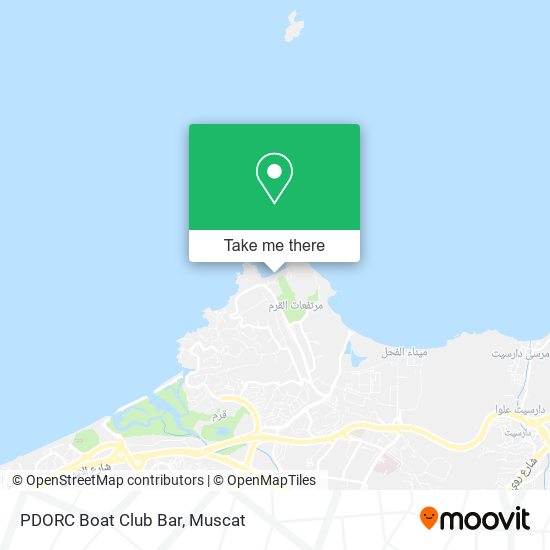 PDORC Boat Club Bar map
