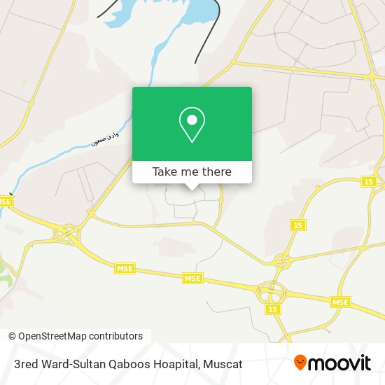 3red Ward-Sultan Qaboos Hoapital map