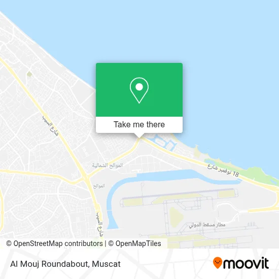 Al Mouj Roundabout map