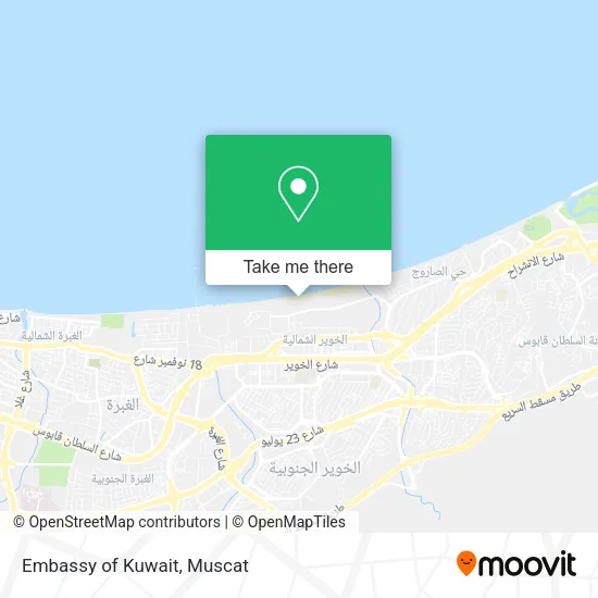 Embassy of Kuwait map