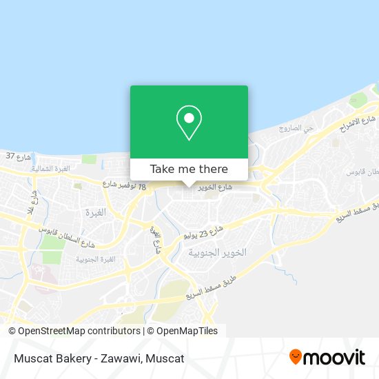 Muscat Bakery - Zawawi map
