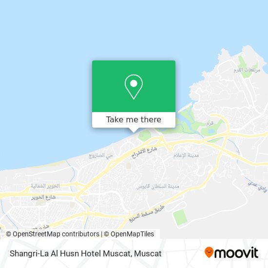 Shangri-La Al Husn Hotel Muscat map