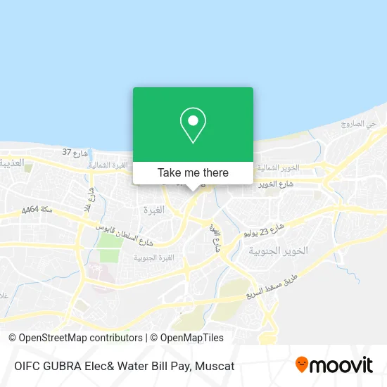 OIFC GUBRA Elec& Water Bill Pay map