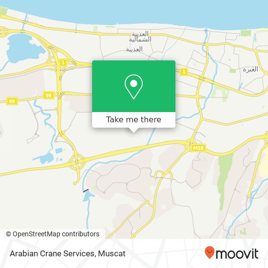 Arabian Crane Services map