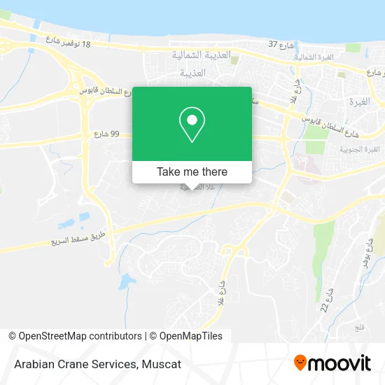 Arabian Crane Services map