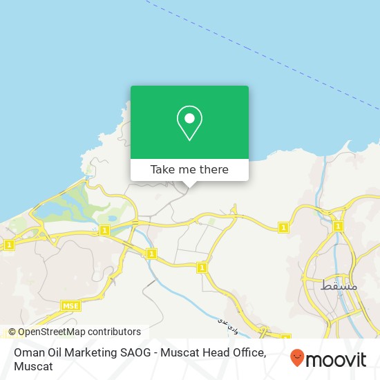 Oman Oil Marketing SAOG - Muscat Head Office map
