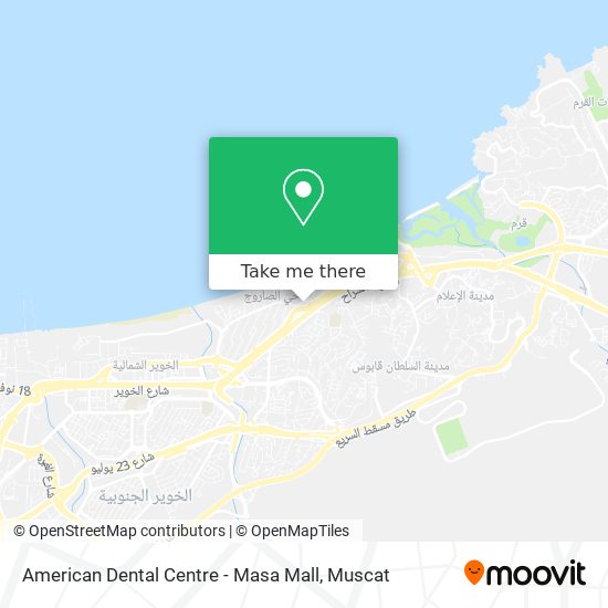 American Dental Centre - Masa Mall map