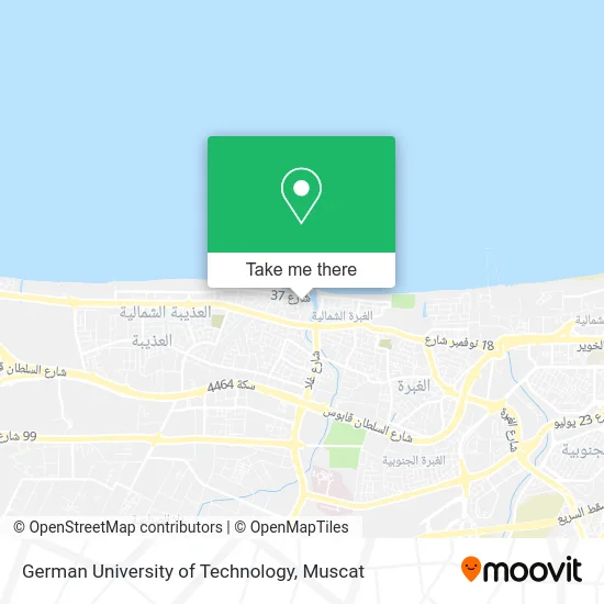 German University of Technology map
