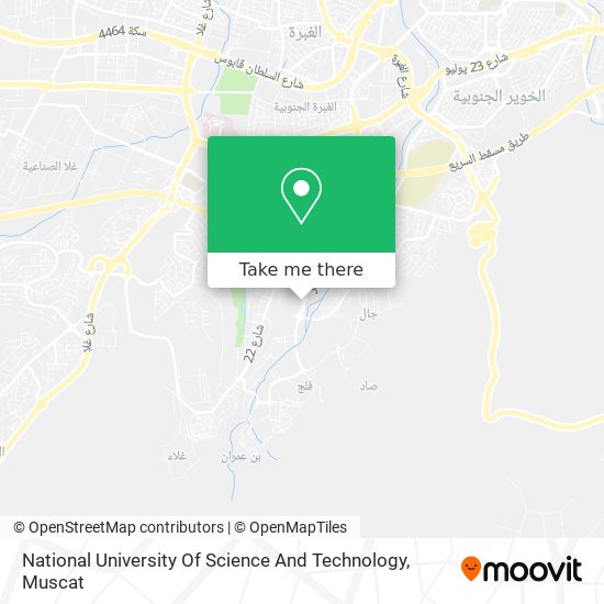 National University Of Science And Technology map