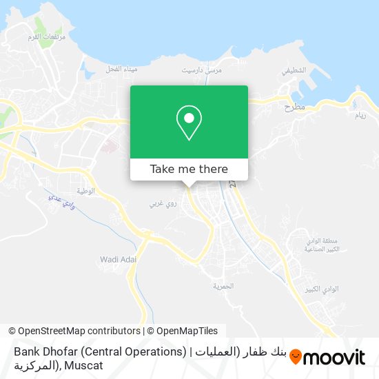 Bank Dhofar (Central Operations) | بنك ظفار (العمليات المركزية) map