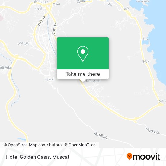 Hotel Golden Oasis map