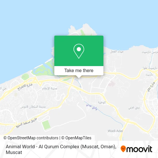 Animal World - Al Qurum Complex (Muscat, Oman) map