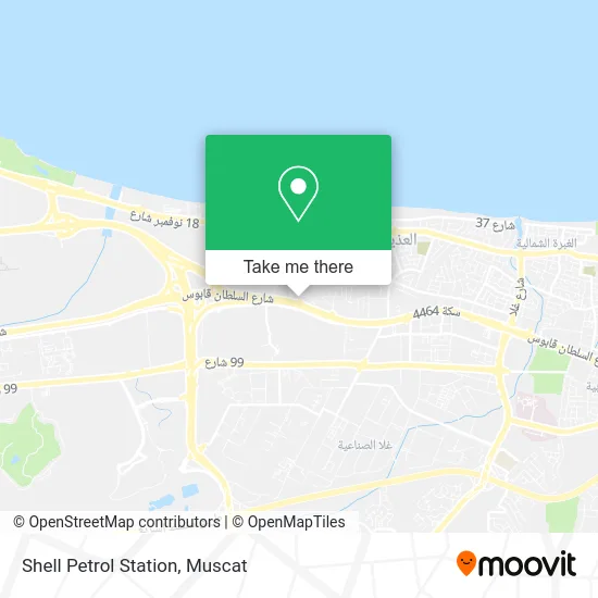 Shell Petrol Station map