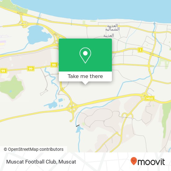 Muscat Football Club map