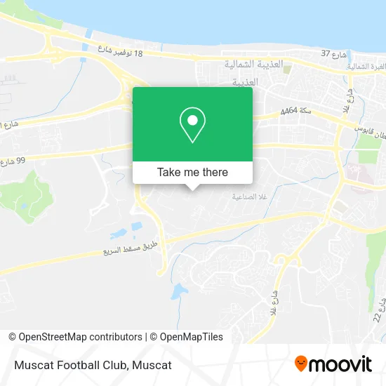 Muscat Football Club map