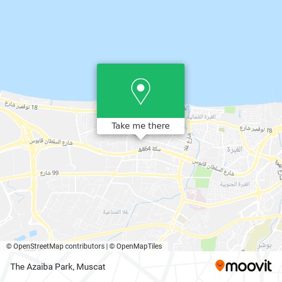 The Azaiba Park map