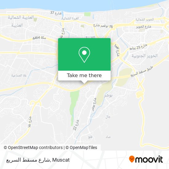 شارع مسقط السريع map