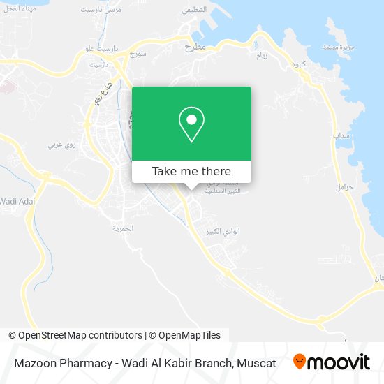 Mazoon Pharmacy - Wadi Al Kabir Branch map