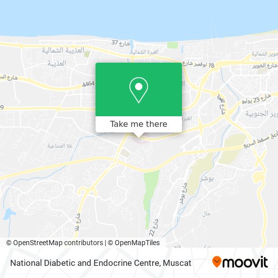 National Diabetic and Endocrine Centre map