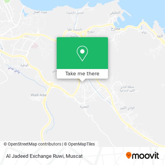 Al Jadeed Exchange Ruwi map