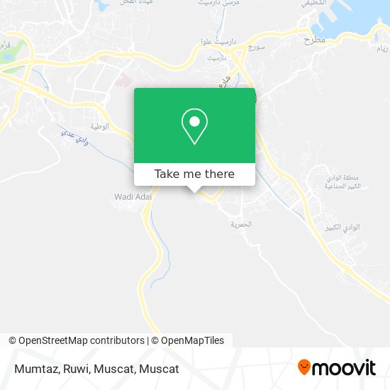 Mumtaz, Ruwi, Muscat map