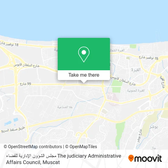 مجلس الشؤون الإدارية للقضاء The judiciary Administrative Affairs Council map