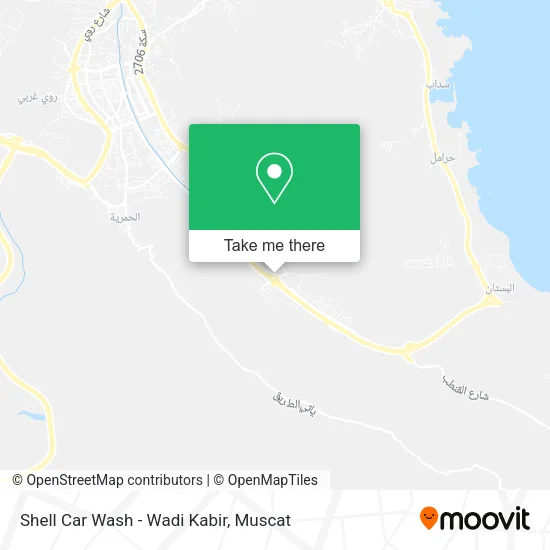 Shell Car Wash - Wadi Kabir map
