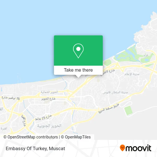 Embassy of Turkey map
