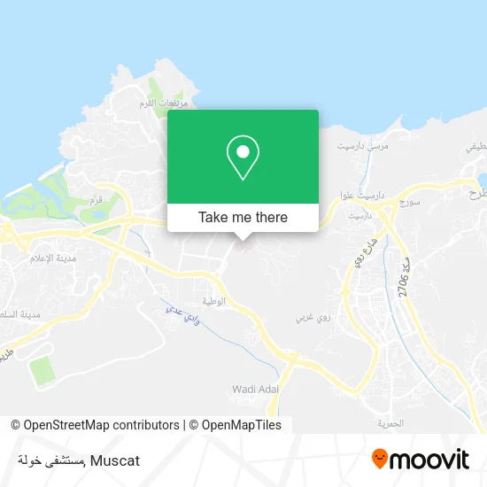 مستشفى خولة map
