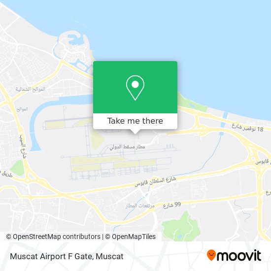 Muscat Airport F Gate map