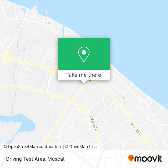 Driving Test Area map