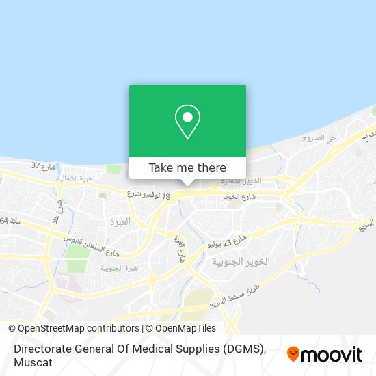 Directorate General Of Medical Supplies (DGMS) map