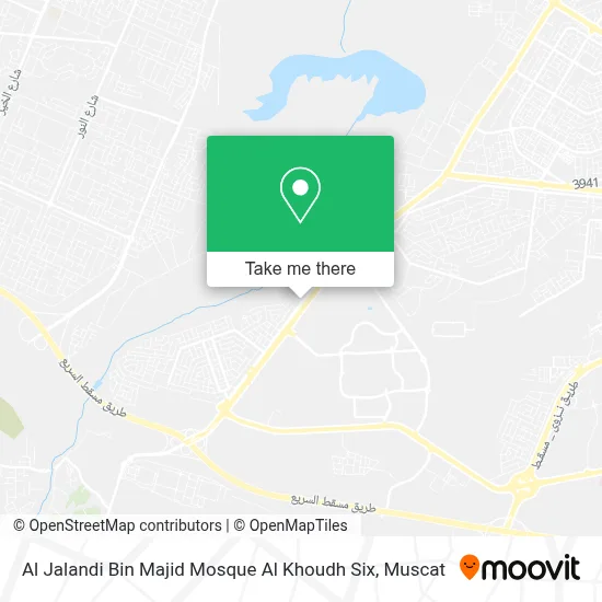 جامع الجلندي بن ماجد Al Khoudh six map