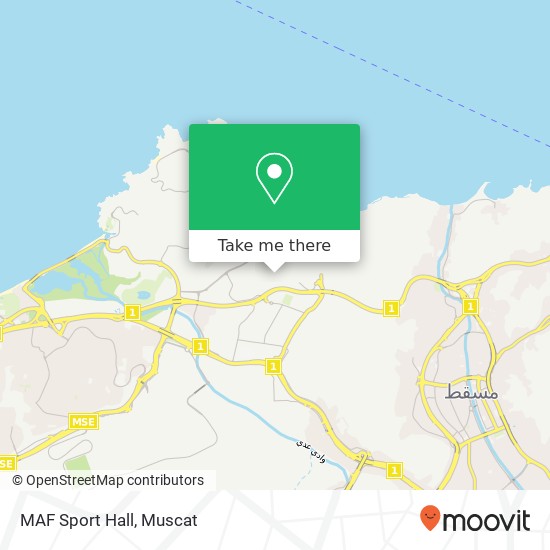 MAF Sport Hall map