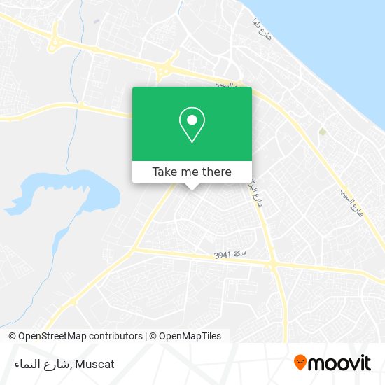 شارع النماء map